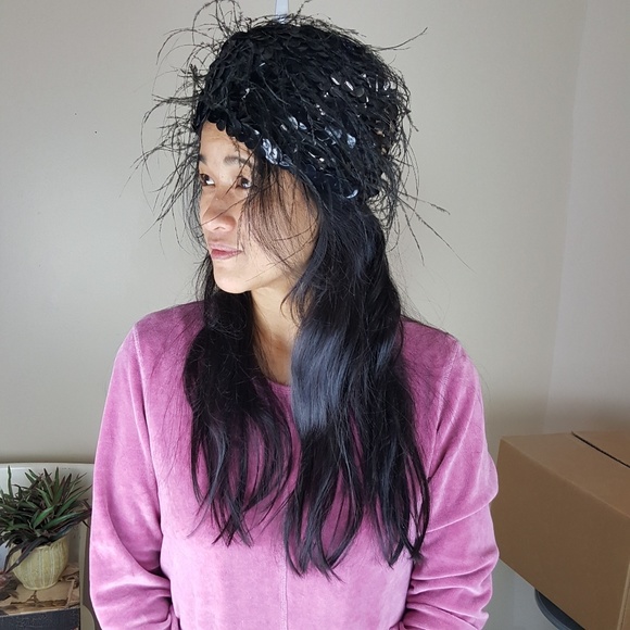Styled by Coralie Vintage Womens Feather Hat - Picture 8 of 8